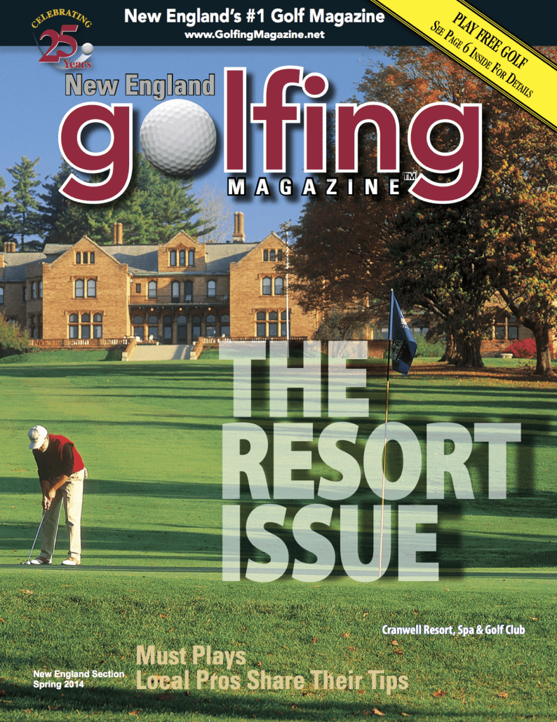 The cover of golfing magazine.
